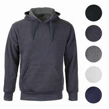 Men's Premium Athletic Drawstring Fleece Lined Sport Gym Sweater Pullover Hoodie