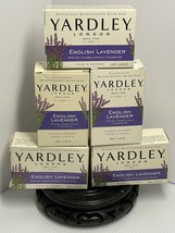 Lot Of 5 Yardley London English Lavender Moisturizing Bath Bar Soaps 4.25 oz - $14.01