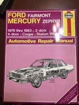 Haynes Repair Manual Ford Fairmont Mercury Zephyr 1978-1983 Book 560  - $14.01