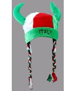 International Soccer World Cup Italy Plush Novelty Viking Cap Hat  ITALIA - $9.49