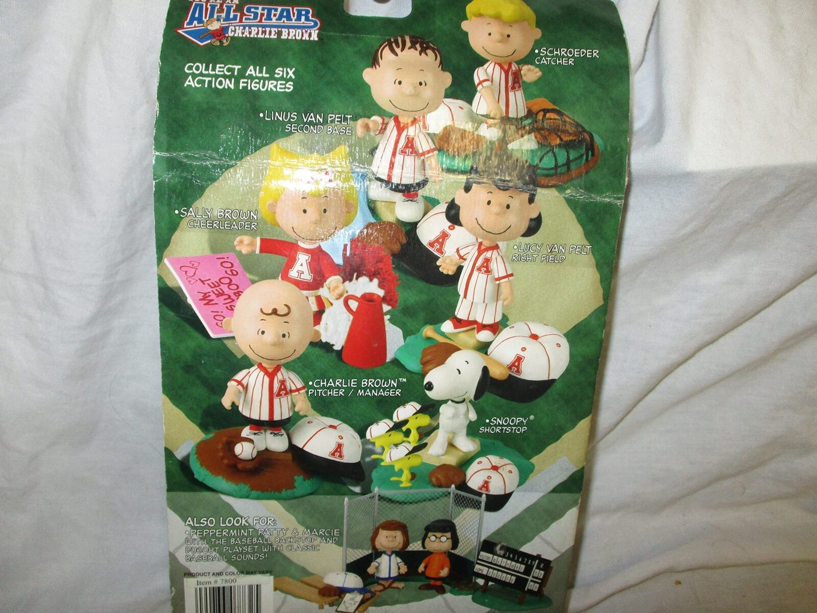 Peanuts Charlie Brown Lucy Van Pelt Baseball Figure with Bat, Glove