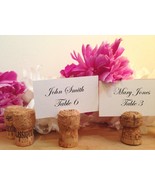 25 Handmade Champagne Cork Place Card Holders for Wedding, Party, Wine E... - $13.84