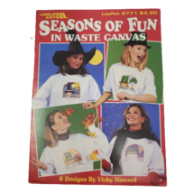 Seasons of Fun in Waste Canvas Cross Stitch Leaflet Leisure Arts 2771 Ho... - $9.21
