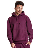 Champion Reverse Weave Hoodie Sweatshirt Dark Berry Purple Fleece GF68 T... - $33.99