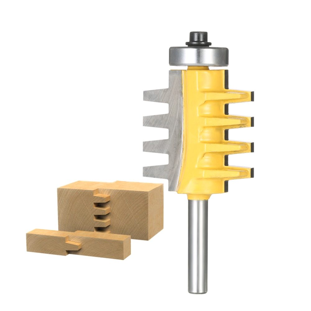 1/2" Shank Reversible Finger Glue Joint Router Bit Cone Tenon Woodwork Cutter Wo Machinery