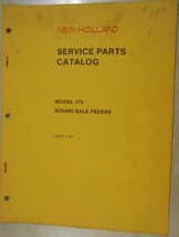 New Holland 175 Round Bale Feeder Parts Manual - $10.00