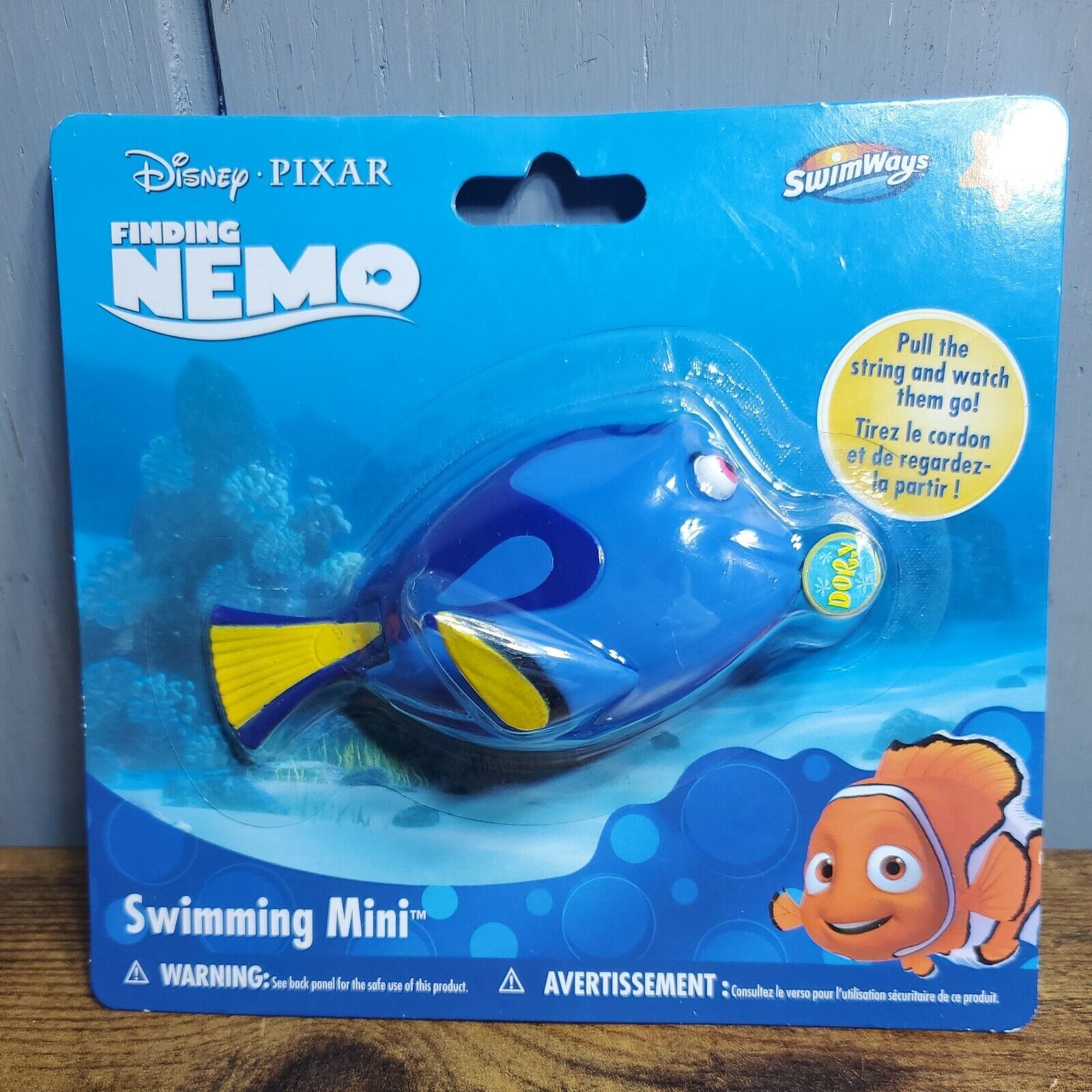 Swimways Disney Pixar Finding Nemo Swimming Mini Dory Pull String Water Toy Water Toys 2219
