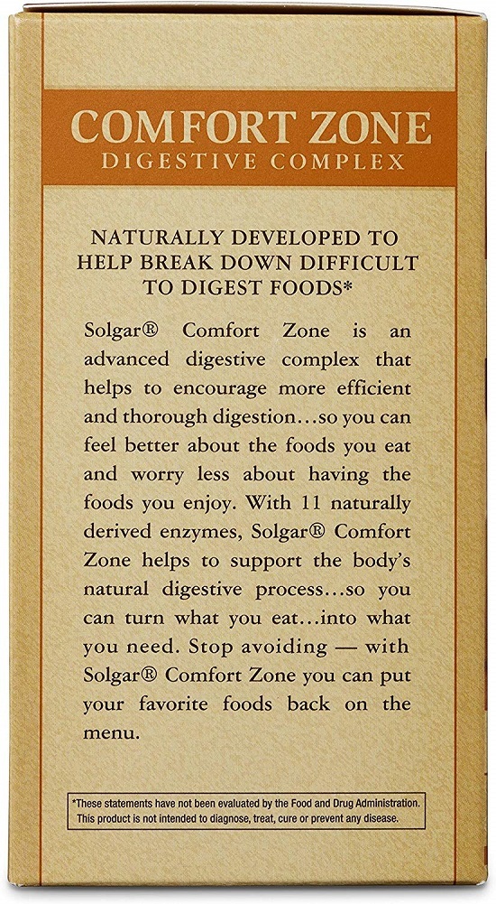 Solgar – Comfort Zone Digestive Complex, 90 Vegetable Capsules