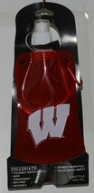 Collegiate Licensed Wisconsin Badgers Reusable Foldable Water Bottle image 1