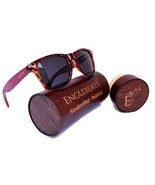 Red Bamboo Tortoise Framed Sunglasses, Polarized, UV 400, Handcrafted - $44.00