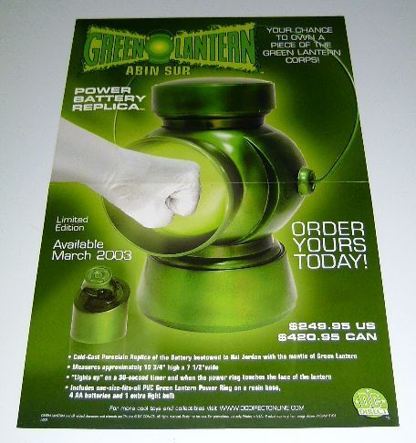 green lantern power battery replica