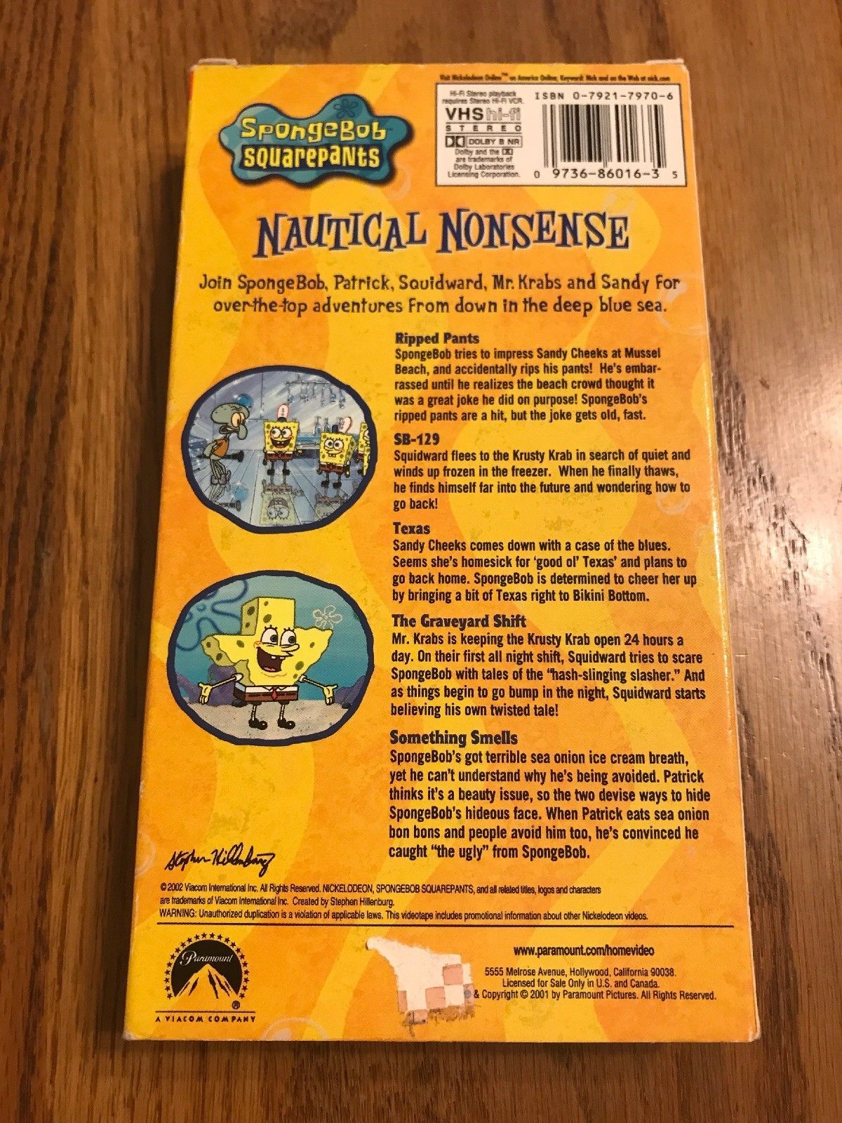 Spongebob Squarepants - Nautical Nonsense Ships N 24h - VHS Tapes