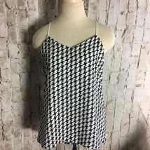 Express Reversible Cami Tank Top Black White Houndstooth Print Size XS - $24.72