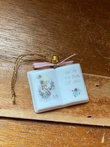 Precious Moments Small Porcelain Open Book TELL ME THE STORY OF JESUS Ch... - $11.29