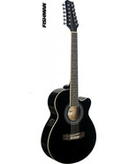 Mini-jumbo electro-acoustic cutaway concert guitar with FISHMAN preamp - $349.99