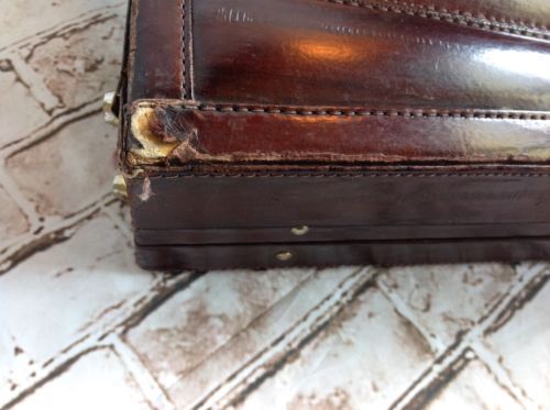 eel skin briefcase