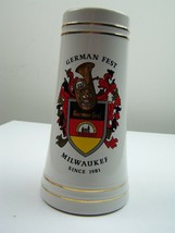 German Fest Milwaukee Commerative Ceramic Beer Stein 10 Year Anniversary... - £56.86 GBP