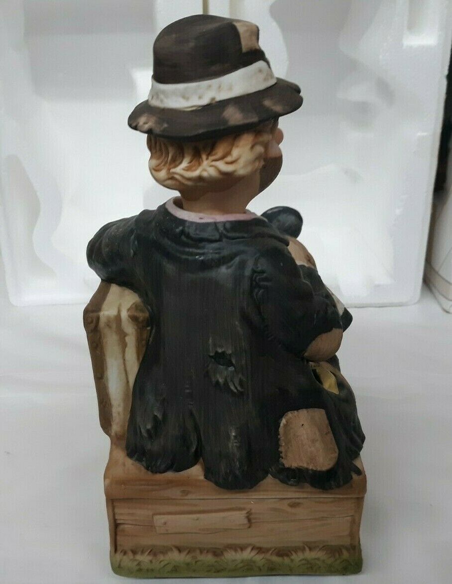 Melody in Motion WILLIE the HOBO Musical Motion WACO Figurine PARTIALLY