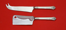 Damask Rose by Oneida Sterling Silver Cheese Server Serving Set 2pc HHWS  Custom - $109.65