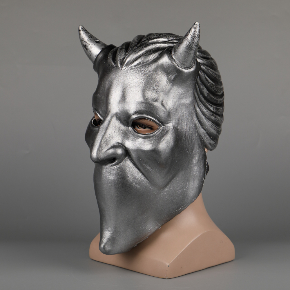 Ghost BC Rock Roll Band Mask Nameless Cool Mask Latex Helmet Cosplay