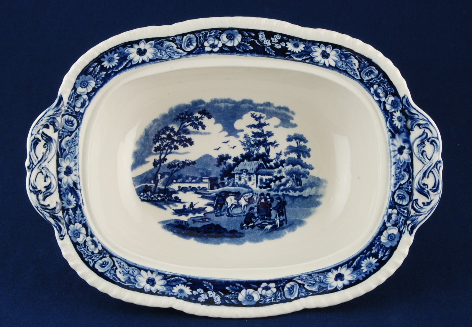 Royal Cauldon Native Blue & White Oval and 50 similar items