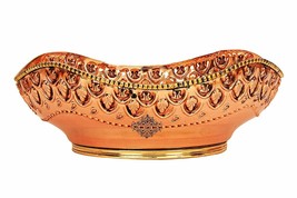 Brass Copper Curve Fruit Bowl Basket, Home Decor &amp; Tableware, Gift Item ... - $105.29