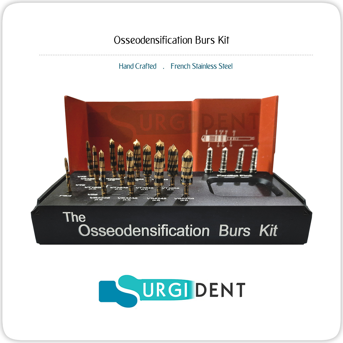 Implantology Osseodensification Burs Kit, Dental Implant Osteotomy Preparation Dental Instruments