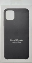 Genuine Original Apple iPhone 11 Pro Max (6.5-inch) Black Leather Case MX0E2ZM/A - $22.53