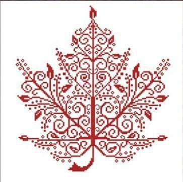 Pattern Maker Adelaide | maple leaf cross stitch chart monochrome aan alessandra Pattern Maker Adelaide | maple leaf cross stitch chart monochrome aan alessandra