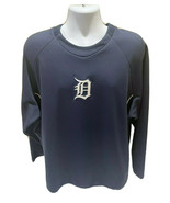 Detroit Tigers Blue Majestic Therma Base MLB Baseball Pullover Men&#39;s 2XL... - $24.99
