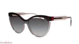 Miu Miu Sunglasses MU01TS DHO4P0 Brown Pink/Brown Grey Mirror Silver 36mm - $227.95