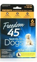 1 Packages Freedom 45 Spot On For Small Dogs 11 To 32 Lbs Topical 6 Month Supply