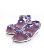 Keen Purple Pink Striped Slingback Sandals Hook Loop Casual Outdoor Wome... - £25.00 GBP