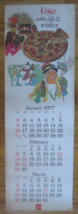 The Official Bottler&#39;s  Coca Cola  Annual Calendar for 1977 Double Sided - $4.95