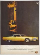 1969 Print Ad Cadillac Coupe deVille 2 Door Luxury Cars Happy Couple Dining - $14.83