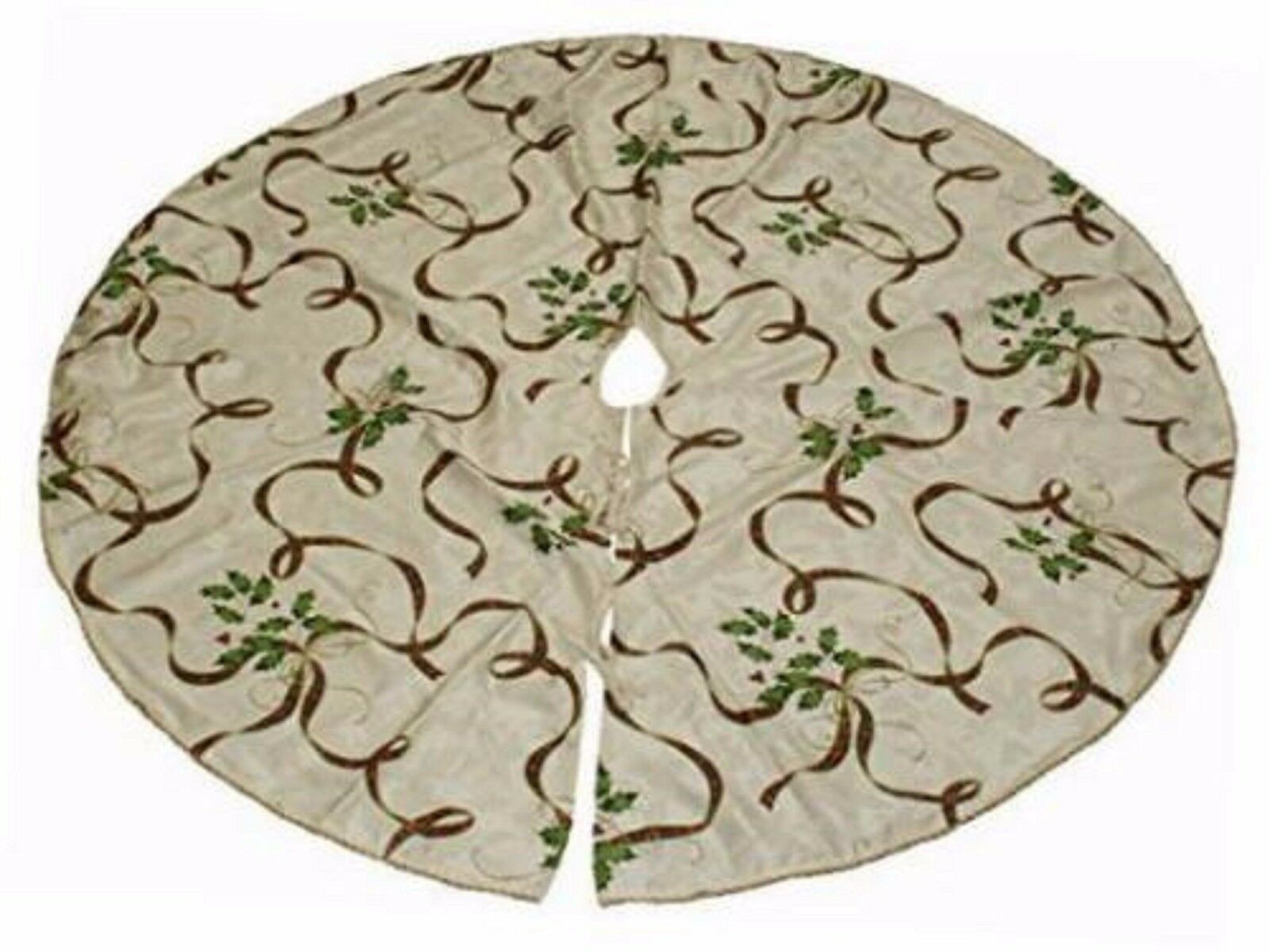 Lenox Holiday Nouveau Ribbon Tree Skirt 60