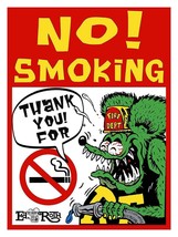 No Smoking! Fire Department Rat Fink - $34.95