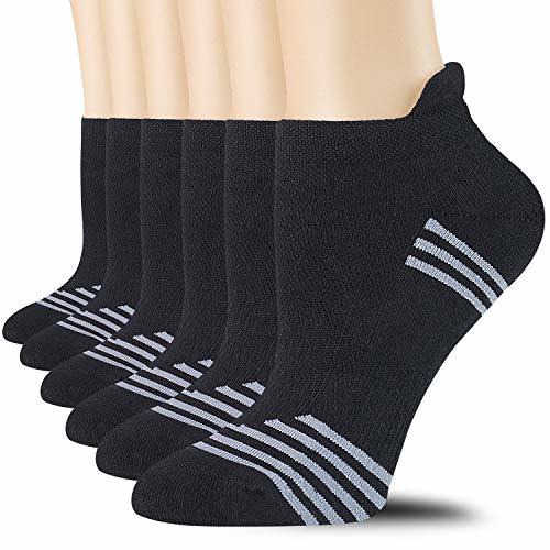 CelerSport Ankle Athletic Running Socks Low Cut Tab Sport Socks for Men ...