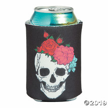 12 Day of the Dead Can Cover Coozies-Rose Skull Halloween Party Decor Mu... - $16.99