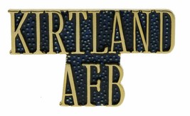Kirtland Afb Air Force Base Script Gold Lapel Pin - $18.04