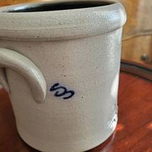 Rowe Pottery Crock, Geneva Illinois, Blue Grey Vintage Pot, Rowe Pottery Works image 3