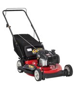 Yard Machines 21" 3 in 1 Gas Push Mower with Rear Bag Mulching Side Discharge - $260.00