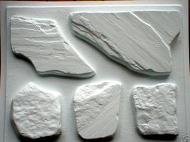 #OAF-50 Fieldstone Veneer Concrete Stone Molds to Make 100s of Fireplace Stones image 7