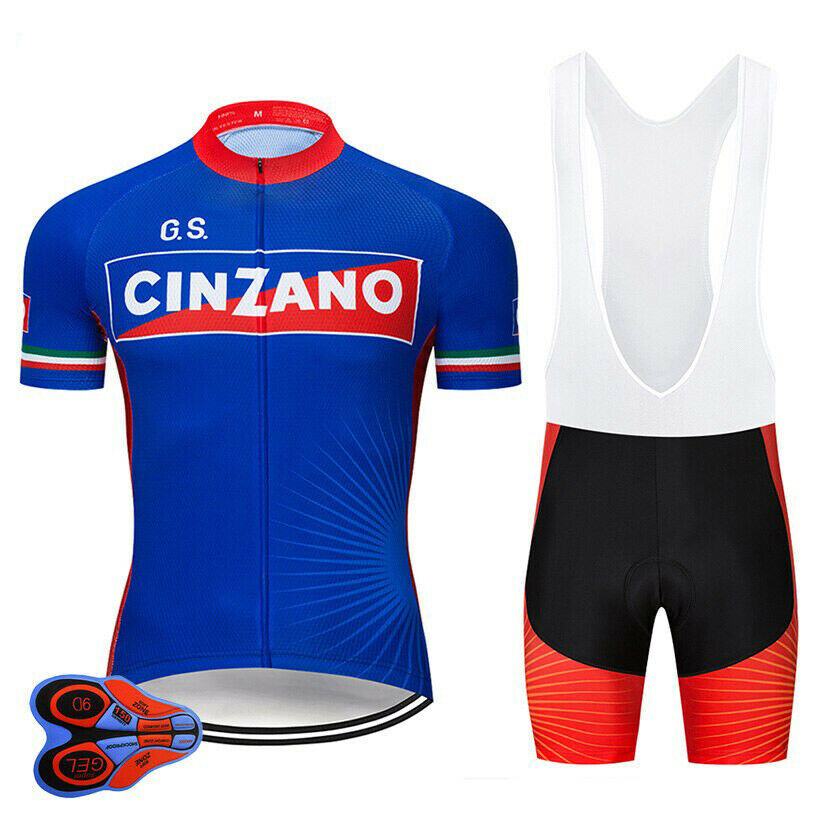 Cinzano Blue Cycling Pro Retro Short Cycling Jersey Kit
