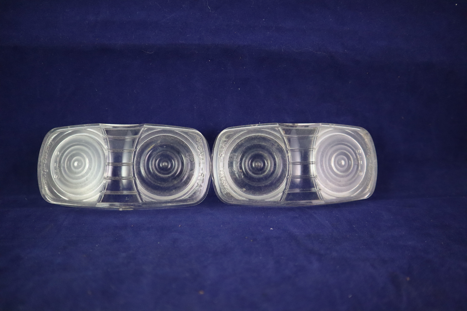 Vintage Signal Stat Twenty Twenty 12M Clear Marker Light Lens Pair