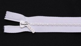 16" Separating Zipper - White - Small Rhinestone Swarovski® Crystals U001.15 - $29.95