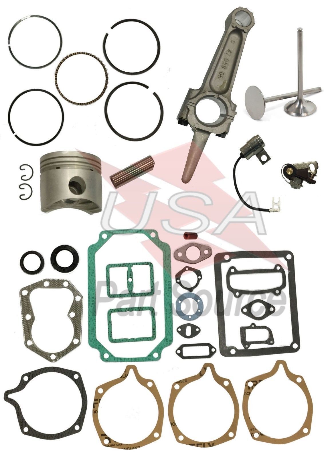 KOHLER M10 K241 10HP ENGINE REBUILD KIT INCLUDES FREE TUNE UP KIT w