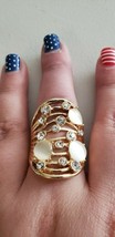 Paparazzi Ring (One Size Fits Most) (New) Clear The Sway! Gold Ring - $7.61