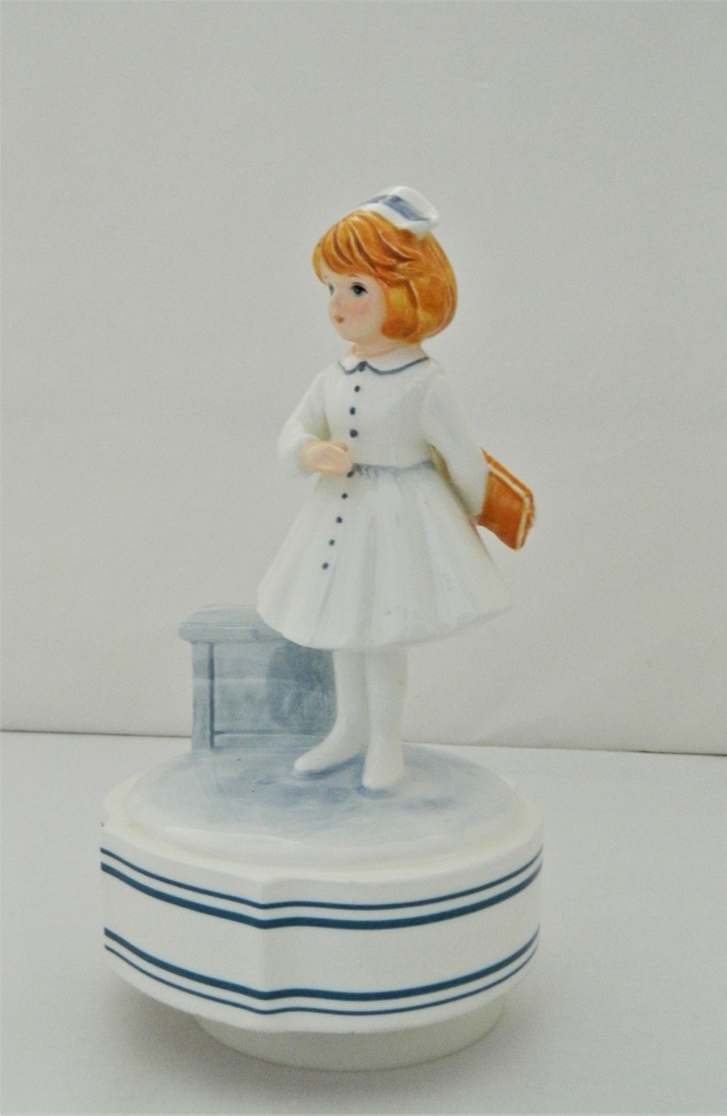 Schmid Nurse Music Box A Spoon Full Of Sugar Song Hand Painted