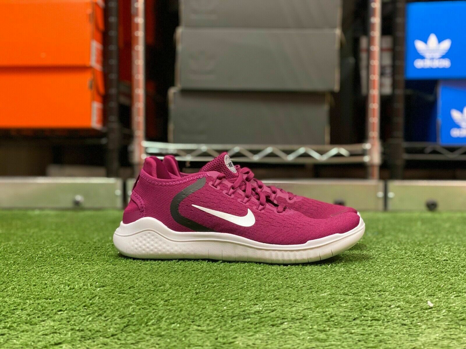 Primary image for Nike Free RN 2018 Womens Running Shoes TrueBerry/Silver 942837-604 NEW Size 7